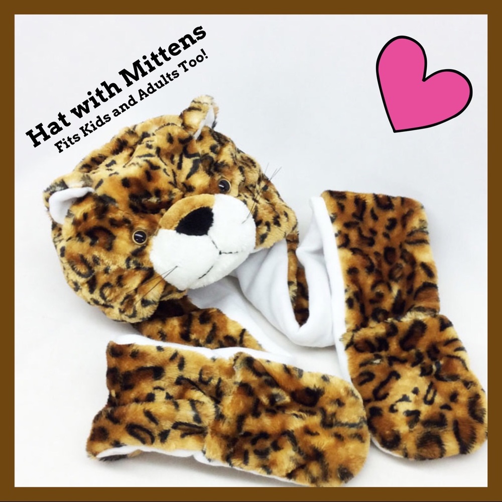 🌀SALE🌀Animal Hat w/ hand mittens